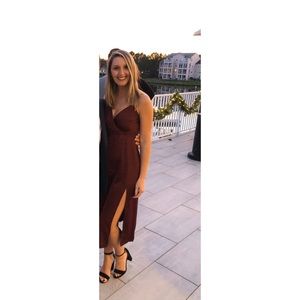 Burgundy Satin Size 4 LuLus